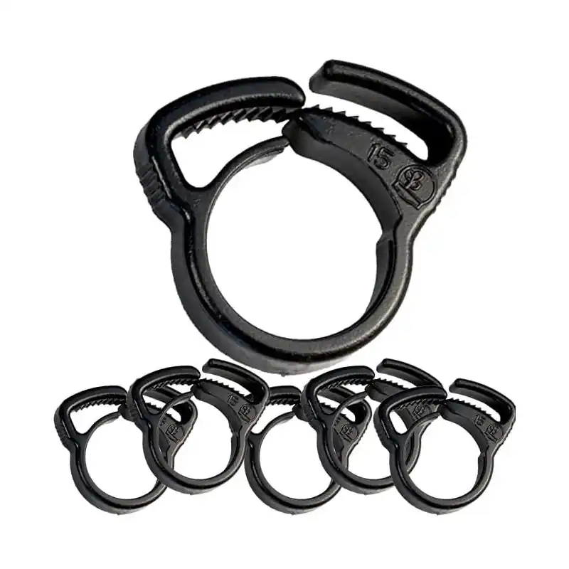 Pack 10 Abrazadera riego por goteo 16mm | Util para Tuberia de 16mm | Sujección del tubo para Riego por Goteo Favorito De Clientes