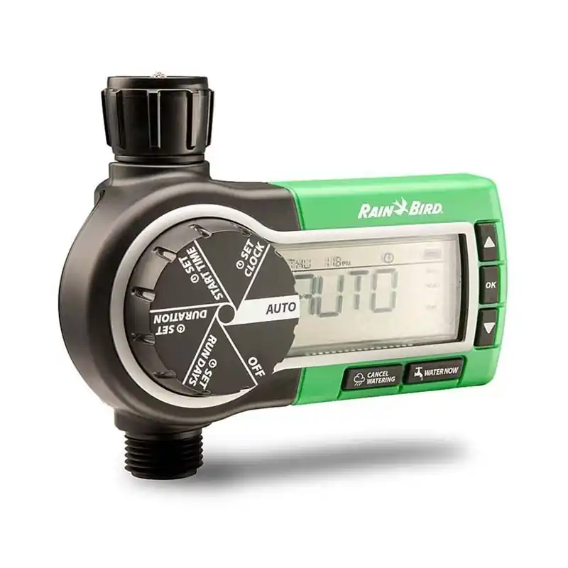Artesanal Programador de grifo digital 1ZETHMR Rain Bird, función manual, automática y rápida, tiempo de riego flexible