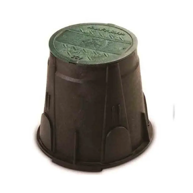 Promoción Exclusiva Arqueta de riego robusta redonda pequeña Rain Bird VB7RND, 22x25 cm