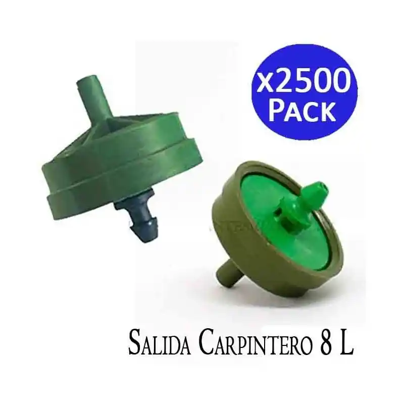 Pack 2500 Gotero Autocompensante Netafim 4 litros | Goteros de riego en linea profesional | Gotero para riego agricola Promoción