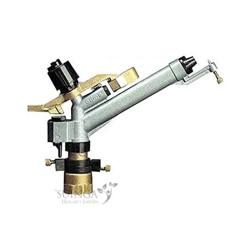 Económico Cañón de riego Ambo | Angulo de riego ajustable | Rosca hembra 1 1/2'' | Alcance 16 a 29 metros
