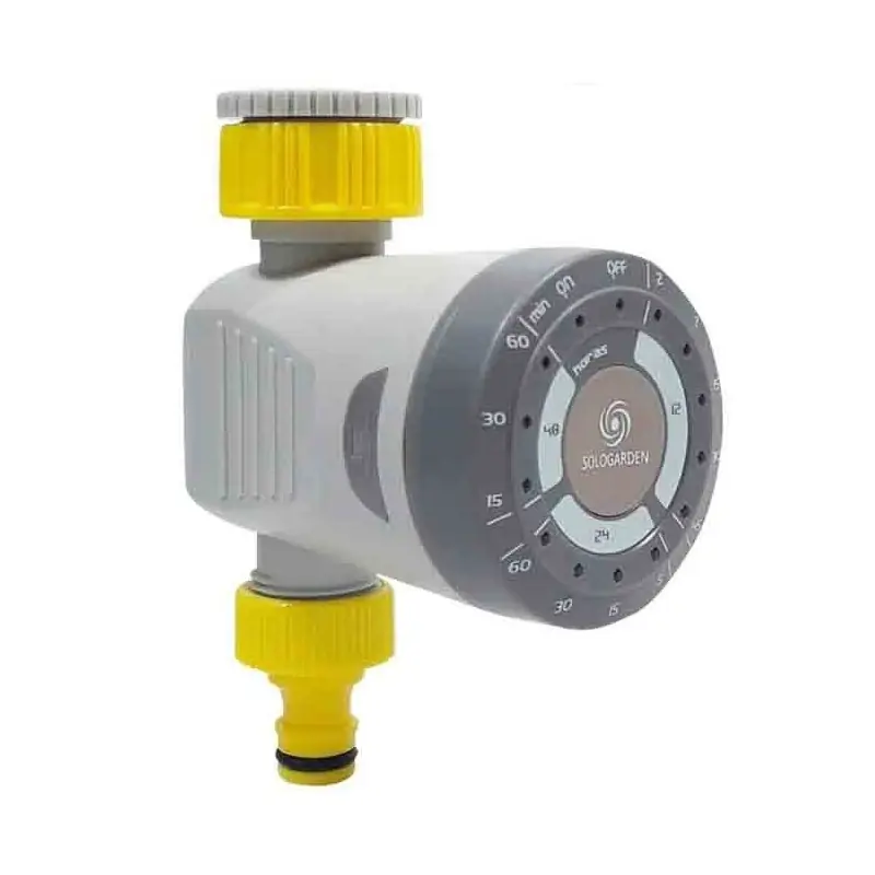 Programador de Riego Manual Click&Go | Temporizador de Riego Ajustable para Jardin | Control de Agua de 1 a 120 Minutos Stock Limitado