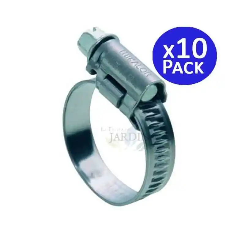 Pack 10 Abrazaderas Fijación Metálica 20-32mm - Instalaciones de Fontanería y Riego Precio Rebajado