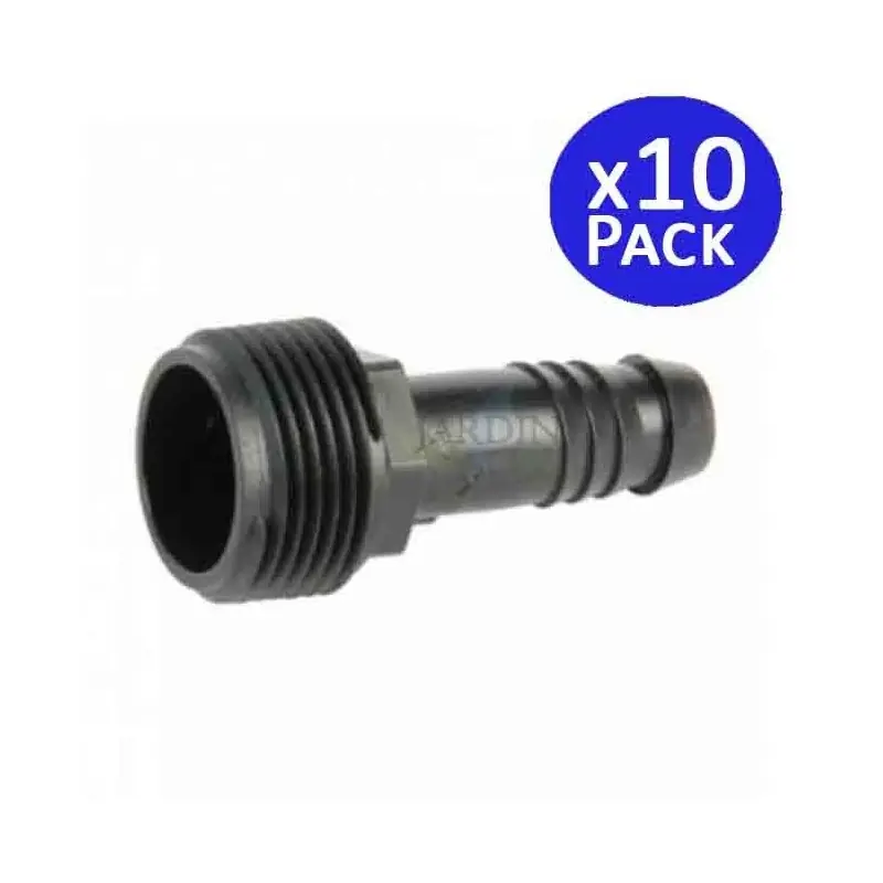 Pack 10 Enlaces de Riego 16mm x 1/2'' para Tubería Rain Bird Funny Pipe Descuento