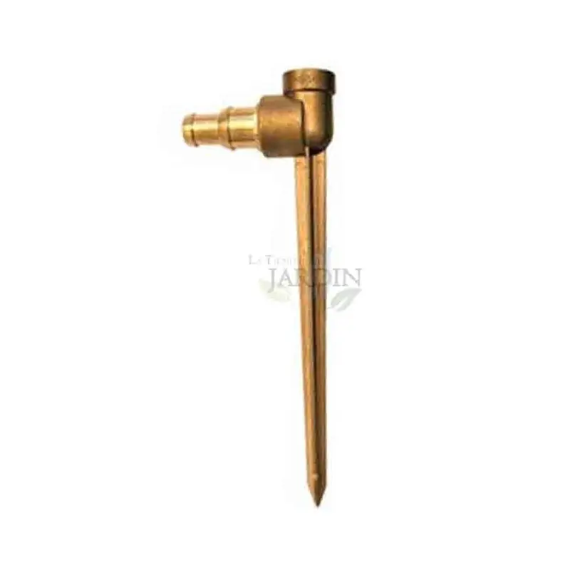 Alta Calidad Pincho Latón Porta Aspersor 1/2'', Base para Instalación de Aspersores en Jardines