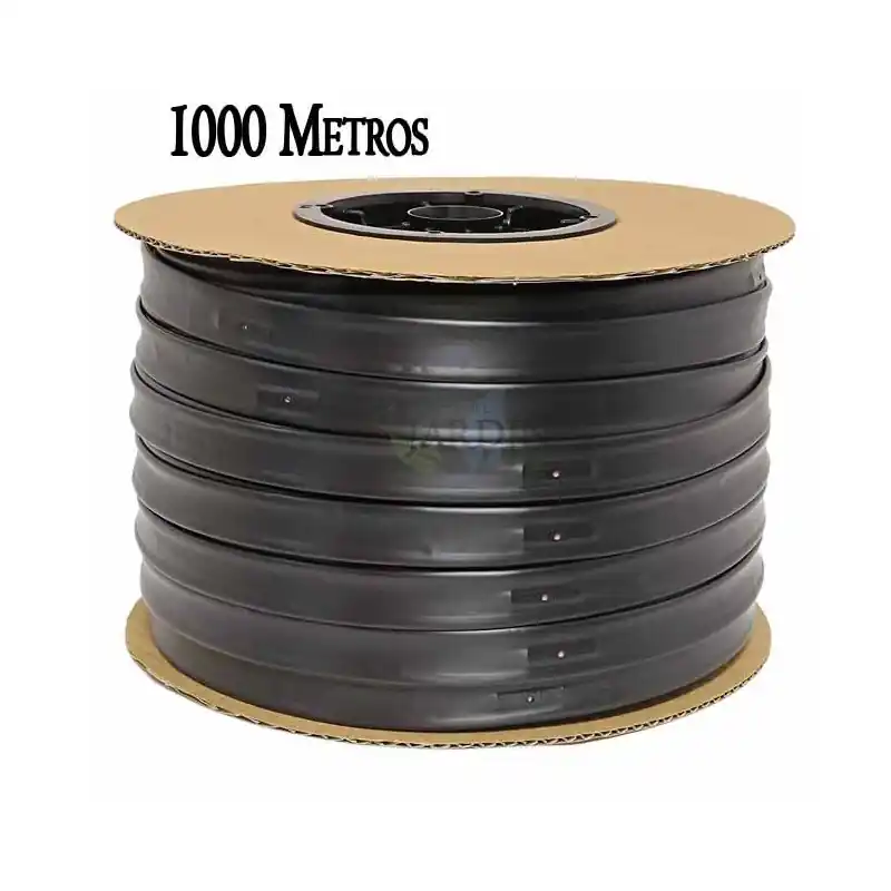Precio Reducido Cinta plana Riego por Goteo 16mm, Tubo riego por goteo cada 20 cm, 1000 m, Tuberia plana agricola de caudal 1,16 litros/hora