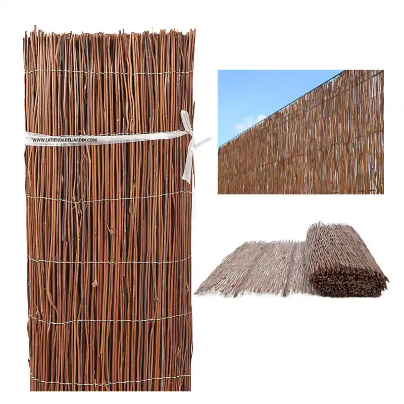 Malla de Sombreo Mimbre Helecho 1x5 metros | Cerramiento de Jardin 75% Ocultación | Valla Decorativa asiática No Te Lo Pierdas