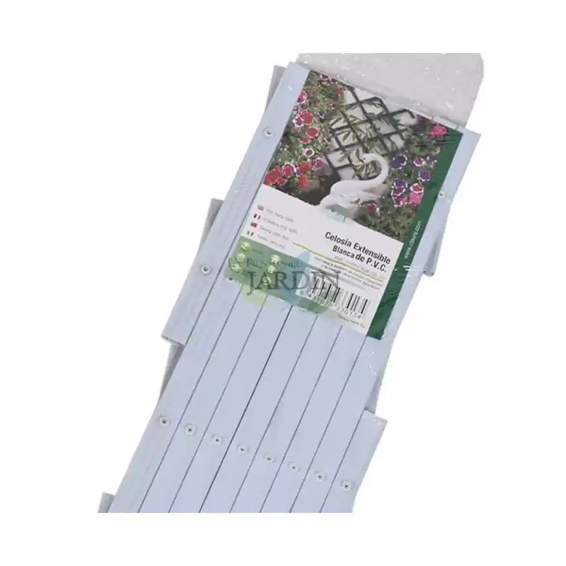 Celosia PVC Blanca 50x150 cm | Celosia de PVC | Celosia Terraza Exterior | Celosia Extensible | Celosia Decorativa | Celosia Jar Lujoso