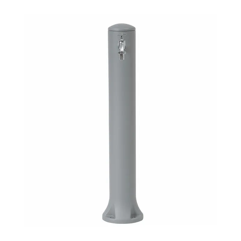 Fuente de Jardín Moderna Rondo Gris - Altura 90 cm, Diámetro 12 cm, Conexión a Mangueras de Jardín Ordenar Ahora Mismo