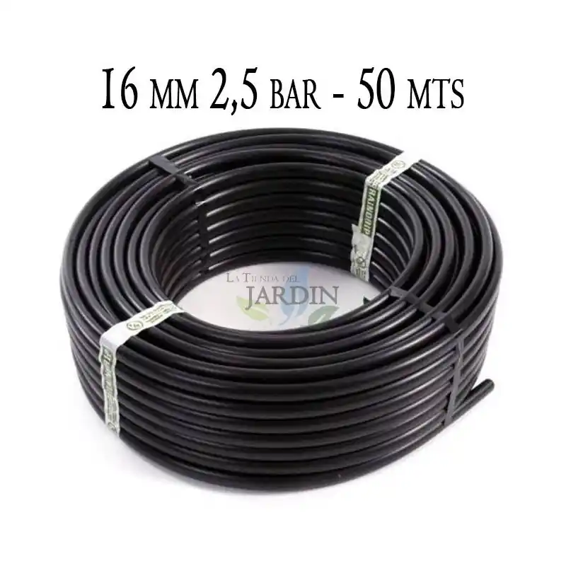 Promoción Tuberia Polietileno 16mm | Tuberia Agricola 16mm 2,5 bar 50 metros | Tuberia Riego 16mm | Manguera de riego 16 mm