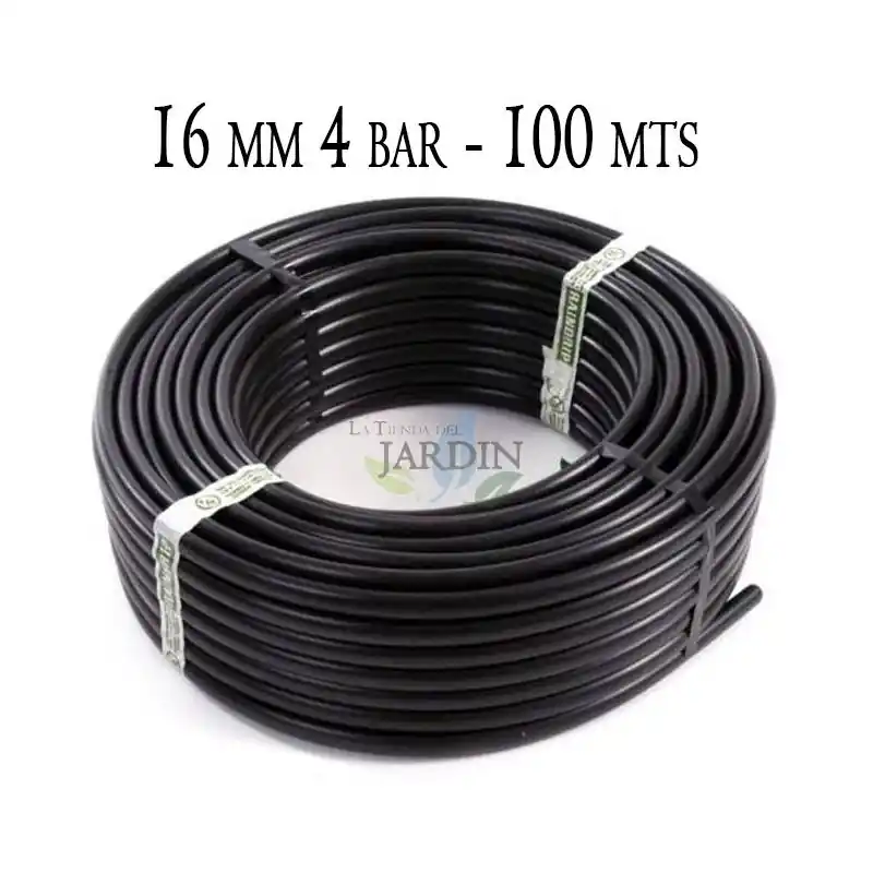 Tuberia Polietileno 16mm | Tuberia Agricola 16mm 4 bar 100 metros | Tuberia Riego 16mm | Manguera de riego 16 mm Popular