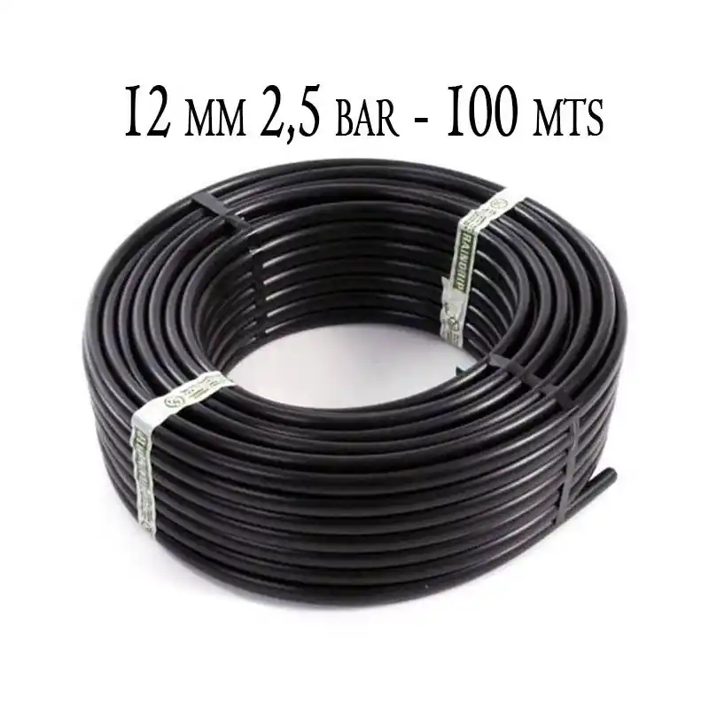 Ordena Ya Tuberia Polietileno 12mm | Tuberia Agricola 12mm 2,5 bar 100 metros | Tuberia Riego 12mm | Manguera de riego 12 mm