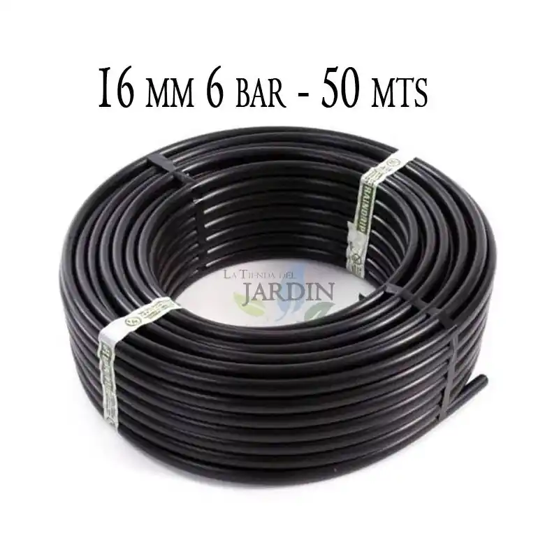 Tuberia Polietileno 16mm | Tuberia Agricola 16mm 6 bar 50 metros | Tuberia Riego 16mm | Manguera de riego 16 mm Moderno