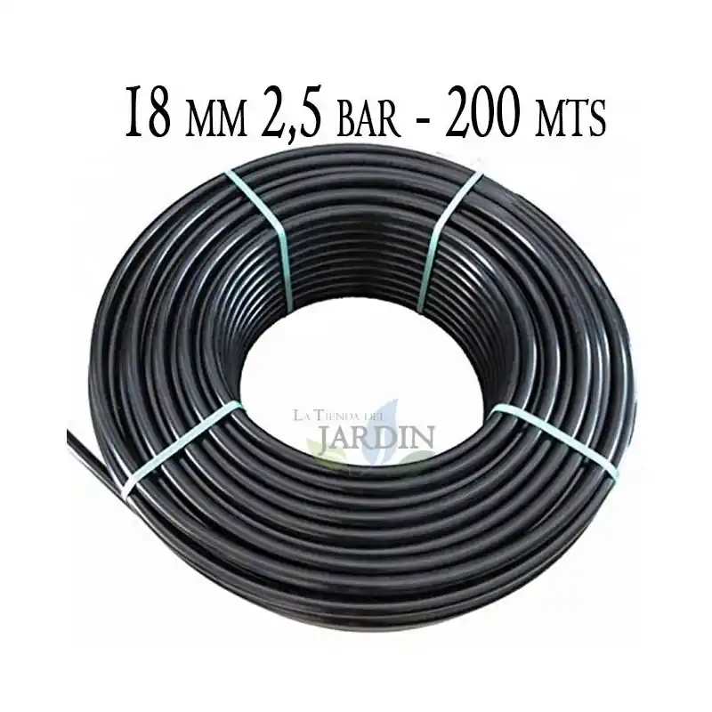 Tuberia Polietileno 18mm | Tuberia Agricola 18mm 2,5 bar 200 metros | Tuberia Riego 18mm | Manguera de riego 18 mm Tendencia