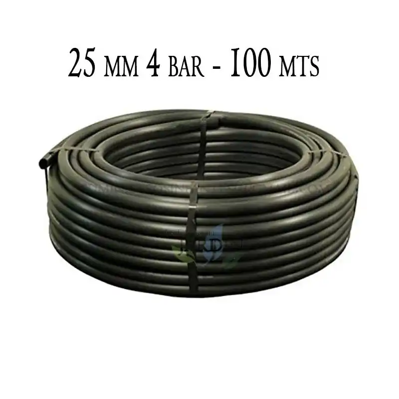 Tuberia Polietileno 25mm | Tuberia Agricola 25mm 4 bar 100 metros | Tuberia Riego 25mm | Manguera de riego 25 mm Nueva Colección