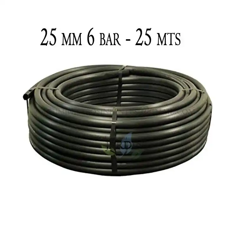 Tuberia Polietileno 25mm | Tuberia Agricola 25mm 6 bar 25 metros | Tuberia Riego 25mm | Manguera de riego 25 mm Ordenar Ahora Mismo