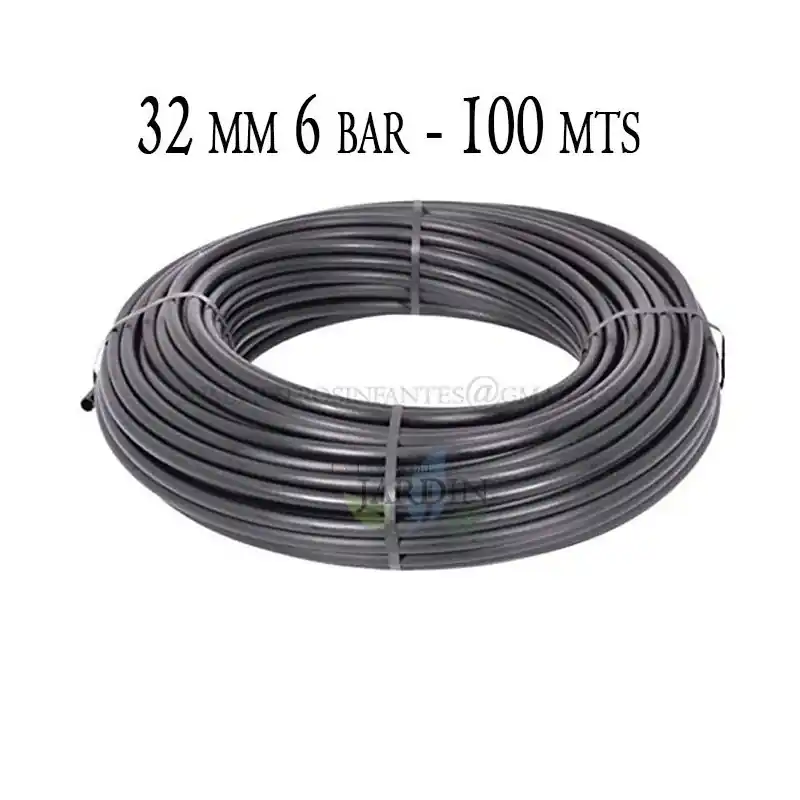 Tuberia Polietileno 32mm | Tuberia Agricola 32mm 6 bar 100 metros | Tuberia Riego 32mm | Manguera de riego 32 mm Mejor Precio