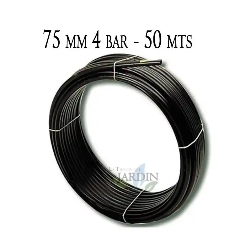 Precio Bajo Tuberia Polietileno 75mm | Tuberia Agricola 75mm 4 bar 50 metros | Tuberia Riego 75mm | Manguera de riego 75 mm