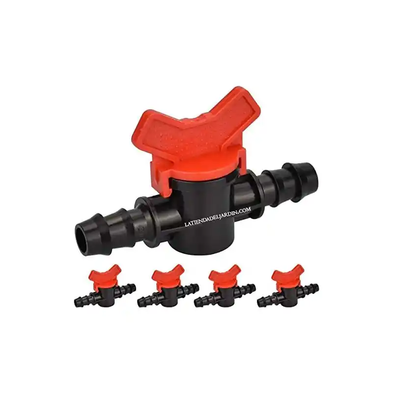 Precio Reducido Pack 25 Llave 16mm Riego | Llave goteo 16 mm | Llave de paso Riego 16 mm | Valvula riego por goteo 16mm | Valvula tuberia 16mm