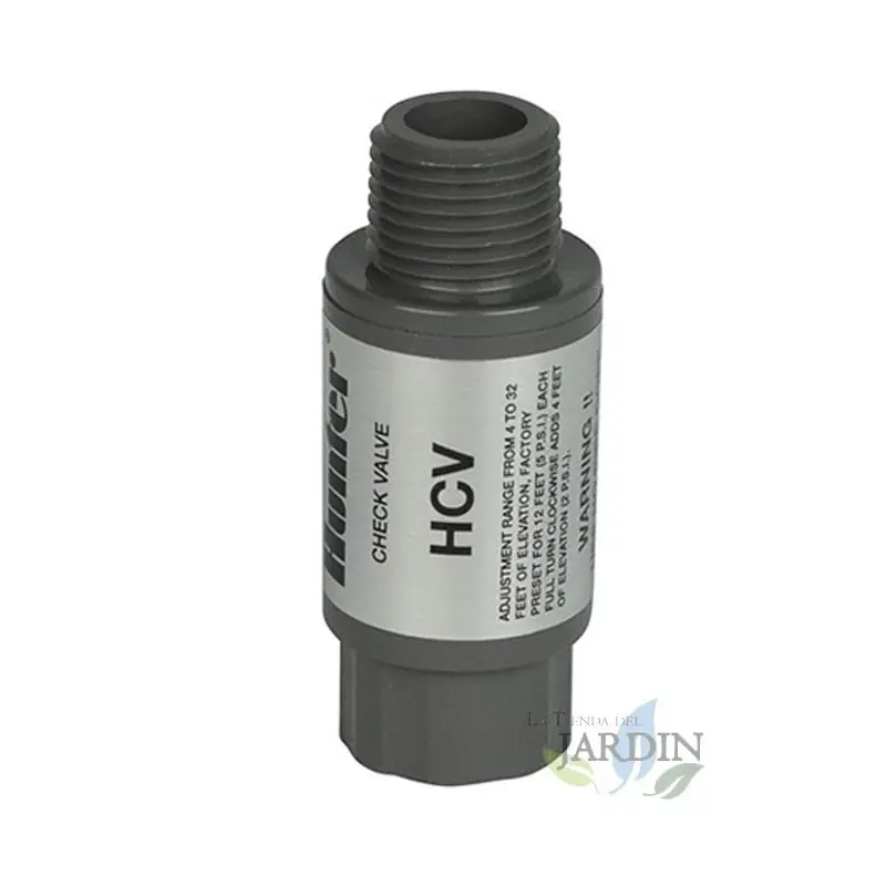 Válvula antidrenaje 1/2" h x 1/2" m Hunter, válvula para evitar drenaje en sistemas de riego Comprar En Línea