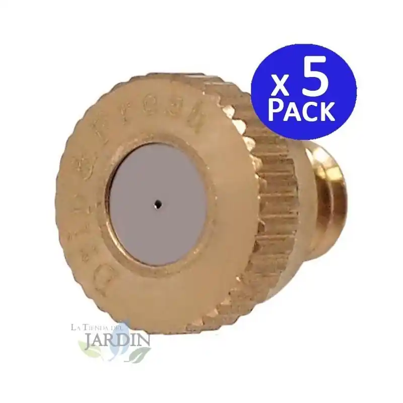 Pack 5 Toberas de latón 0,3mm para nebulización, alta calidad para rociado fino Entrega Rápida