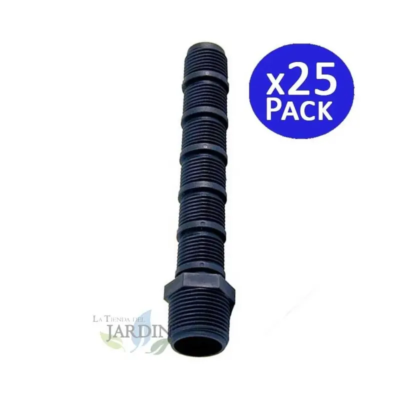Descuento Pack 25 Bobina de riego recortable 1/2''x3/4'' 15 cm para colocación de aspersores y difusores