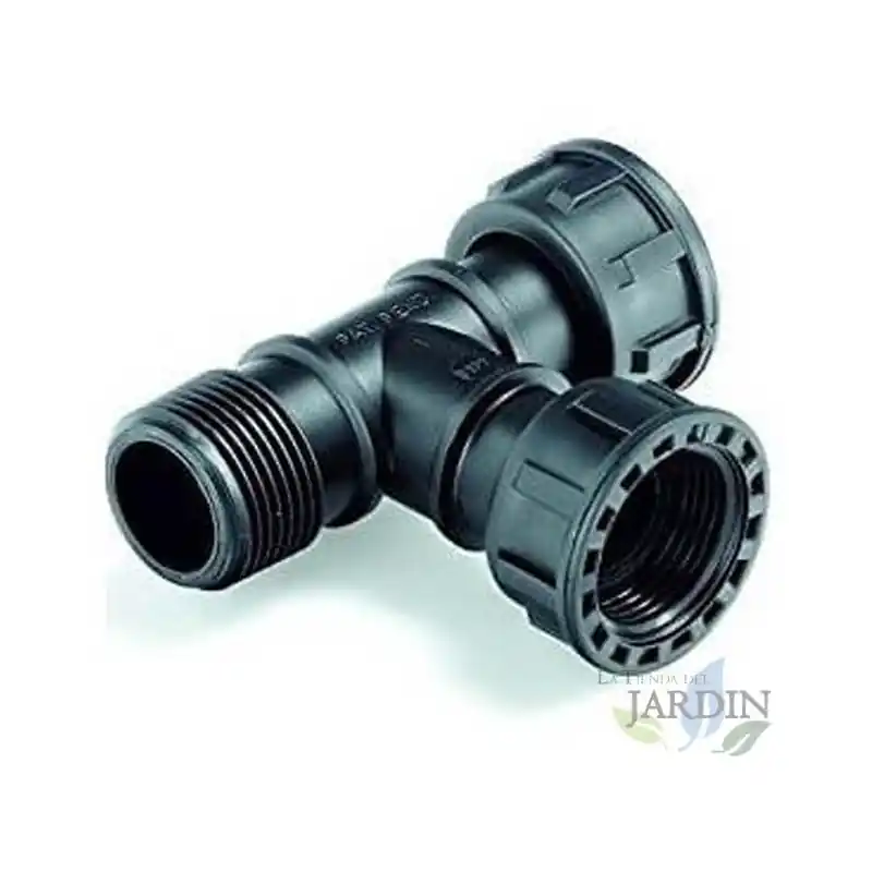 Precio De Fábrica Te Colector de riego 1" Macho x Hembra x Hembra, accesorio para colector de sistema de riego