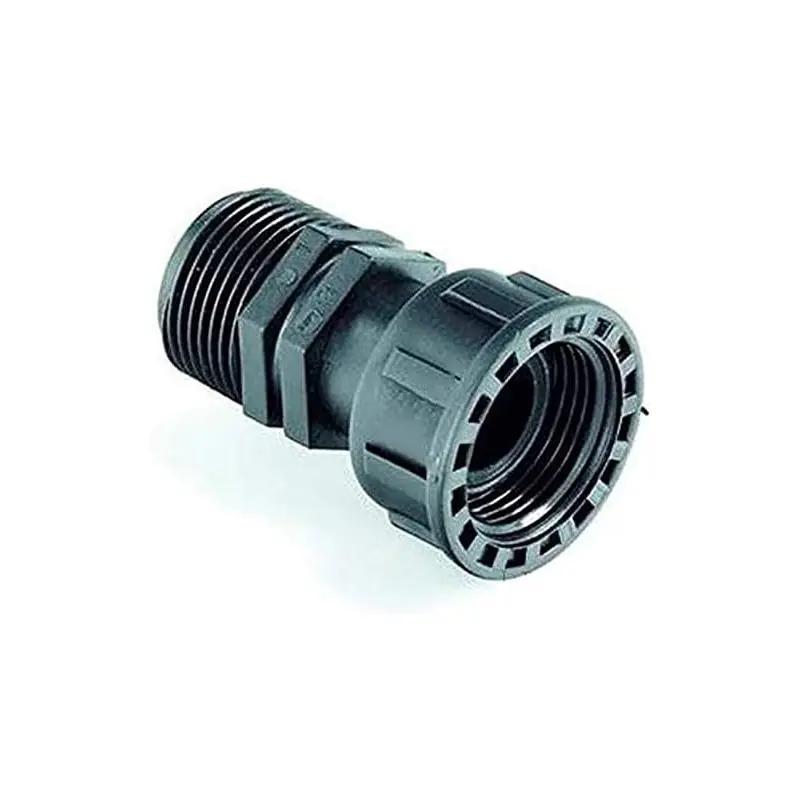 Manguito colector de riego 1" Macho x Hembra giratoria, accesorio para colector de sistema de riego Precio De Oferta