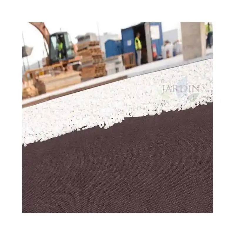 Malla Geotextil marrón 1,2 x 10 m, 100 gr/m2 polipropileno. Para combatir las malas hierbas y maleza en la superficie del suelo Barato