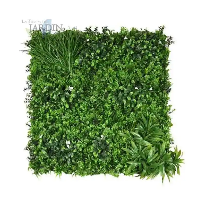Jardin Vertical Amazonica 100x100 cm | Planta Artificial | Decoración Pared Interior Exterior | Jardines Verticales Tendencia