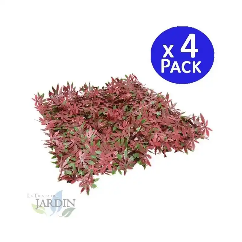 Pack 4 Jardin Vertical Arce 50x50 cm | Planta Artificial | Decoración Pared Interior Exterior | Jardines Verticales Moderno