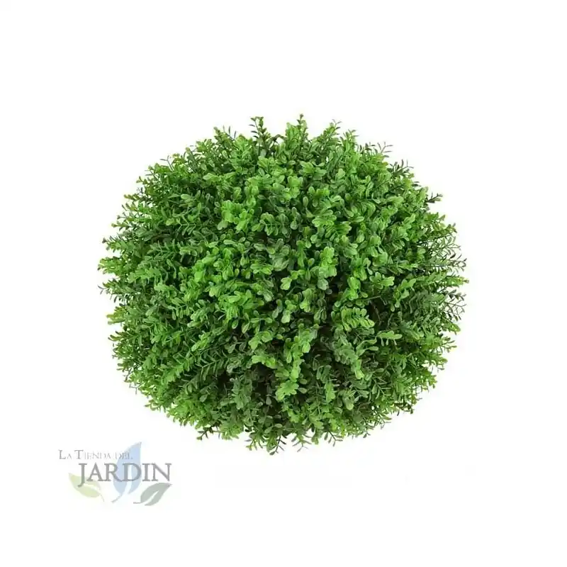 Esfera decorativa Bellver 33 cm, Bola artificial para plantas, bolas de adorno redonda verde, decoración mesa Económico