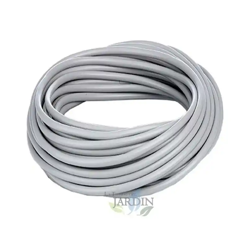 Tubería flexible gris 5x9 mm - Rollo de 25 metros Ordena Ya