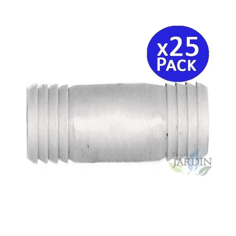 Liquidación Pack 25 Enlaces 7 mm para tubería flexible ideales para conexiones en sistemas de riego y agua
