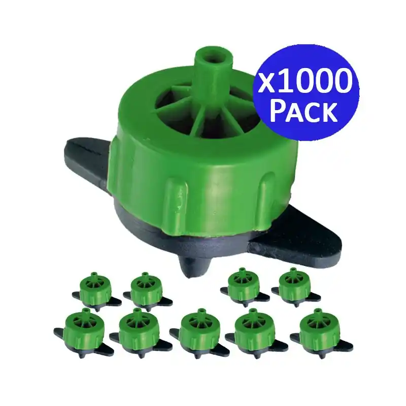 De Moda Pack 1000 Gotero Autocompensante 2 Litros | Goteros desmontables para Riego, Plantas, Macetas, Microtubo y Tuberia 16mm