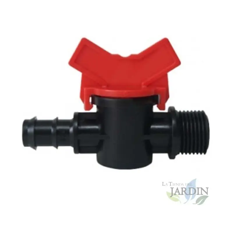 Llave 16mm Riego | Llave goteo 16 mm x 1/2'' | Llave de paso Riego 16 mm | Valvula tuberia riego por goteo 16mm Envío Gratis