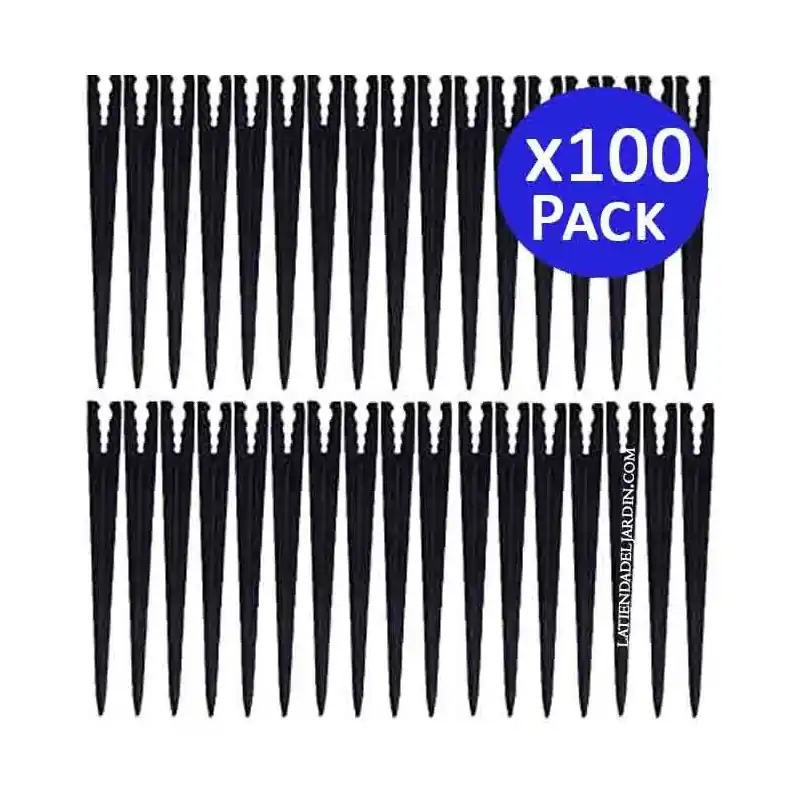 Más Vendido Pack 100 Soporte Microtubo para Tubería y Microtubos de 3 a 7 mm