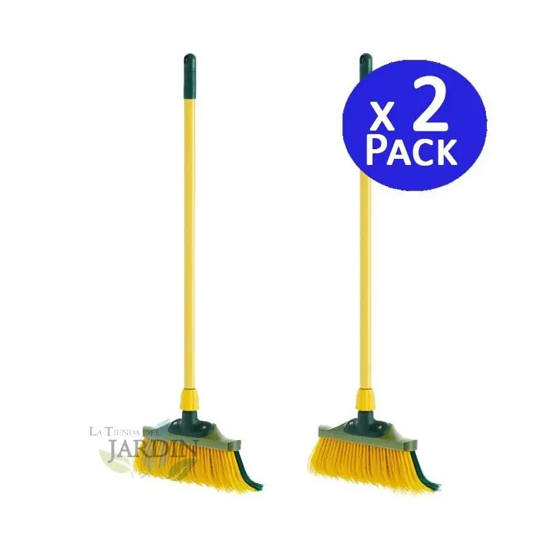 Certificado Pack 2 Cepillo + Mango Extensible | Cepillo Cesped Artificial 0,80/1,40 | Cepillo Jardin Exterior