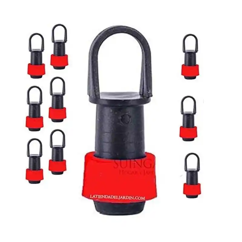 Promoción Pack 10 Tapón cinta de riego goteo 16mm, cierre eficiente para sistemas de riego por goteo