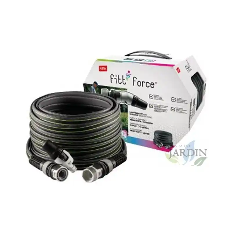 Precio Bajo Manguera de riego Fitt Force 15mm, 25 Metros, Gris | Manguera de Jardín