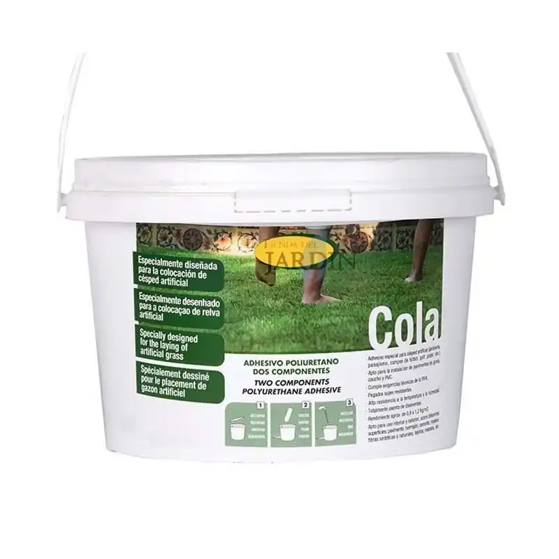 Pegamento Cola Adhesiva 6 Kg para Césped Artificial y Pavimento de Caucho | Cola césped de Alta Adherencia Precio De Fábrica