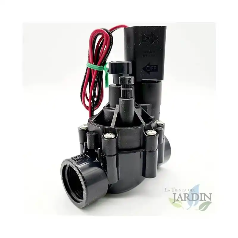 Electroválvula de riego 1'' 9V 100DVF Rain Bird, con regulador de caudal, uso con programadores de riego a bateria Precio De Oferta