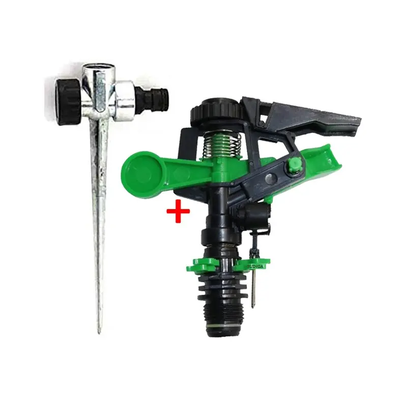 Aspersor de Riego Agricola 1/2'' con Soporte | Aspersores de riego cesped de 6 a 12 m | Aspersor sectorial de Jardin Precio De Fábrica