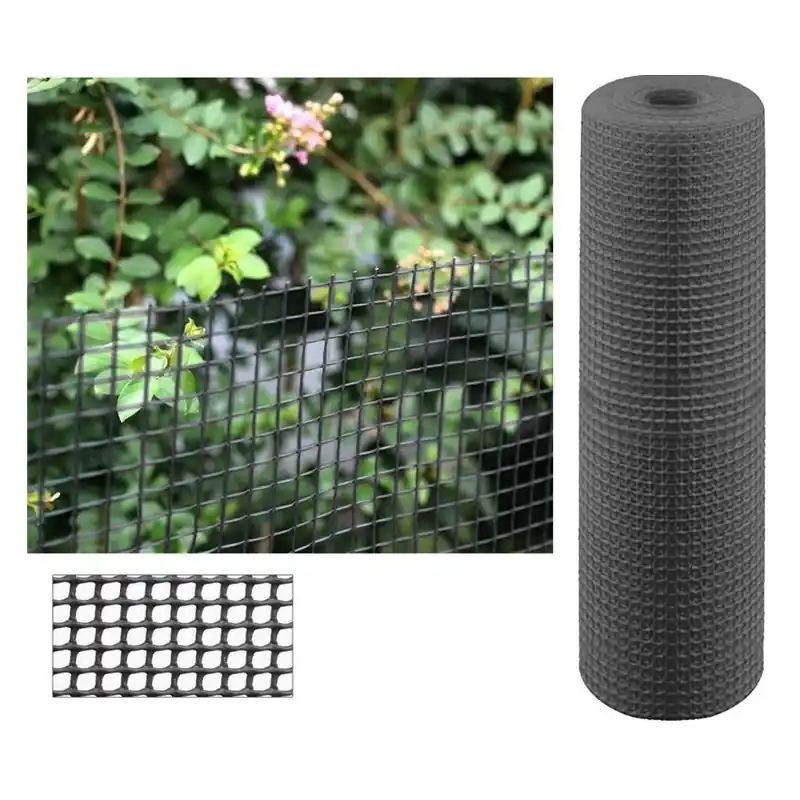 Últimas Unidades Red de Plástico para Balcones y Terrazas 1 x 5 m | Malla de Plastico gris | Cuadros 1 cm | Malla Plastica Cuadrada