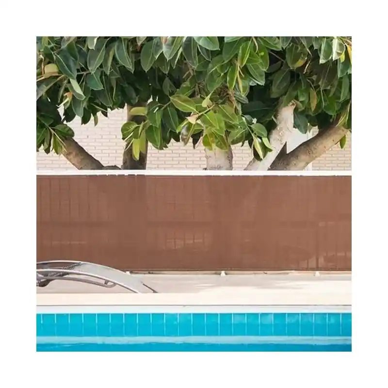 Comprar En Línea Malla de Sombreo 2x50 m | Ocultacion y Privacidad para su Terraza o Jardin | Malla de Ocultacion Marrón 90 g/m2 | Ocultacion 90%