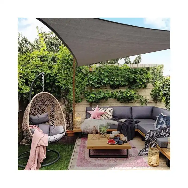 Toldo Vela Impermeable Triangular 5 x 5 x 5 m | Poliéster Protección Rayos UV gris | Toldo sombra Interperie Exteriores Bestseller