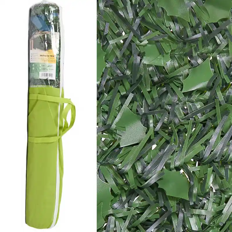 Imprescindible (Must-Have) Seto Artificial Ocultación Jardin 1x3 m | Seto Bicolor Hoja Hiedra | Seto ocultación 95% | Seto Artificial Decorativo