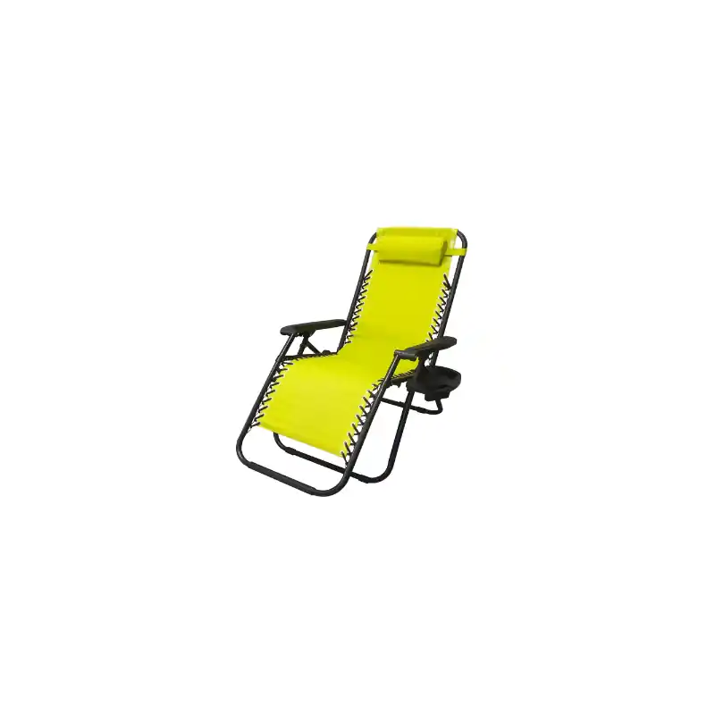 Oferta Flash Tumbona Plegable para Jardin y Playa, Color Amarillo