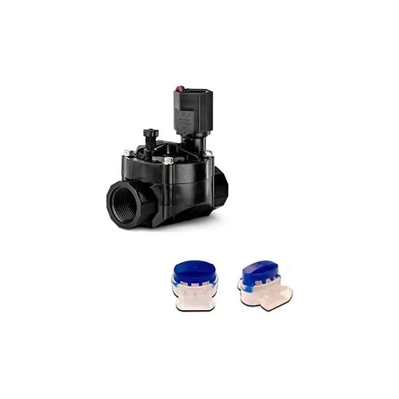 Envío Gratis Electroválvula de riego 100-HV Rain Bird 1" 9v para programadores a Pilas + 2 Conectores estancos para aislar las conexiones
