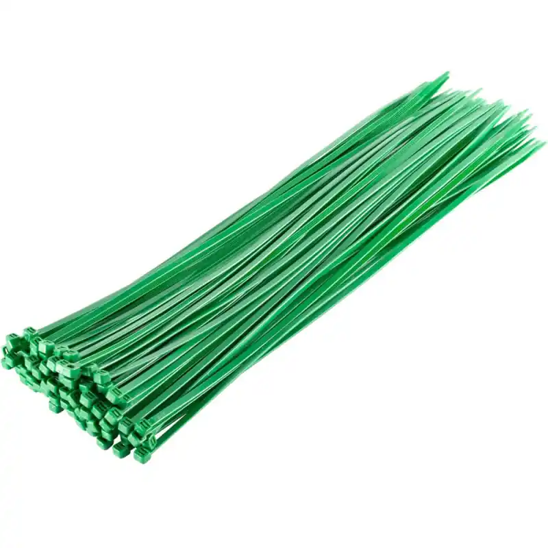 Pack 50 Bridas plastico verdes Nailon 3,6 x 300 mm | Brida verde Multiusos para Jardin Fontaneria Electricidad Precio De Oferta